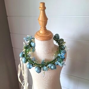 Blue Floral Crown
